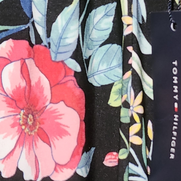 Floral print Tommy Hilfiger jersey shift dress    sz: 8 - NEW! - Picture 4 of 10
